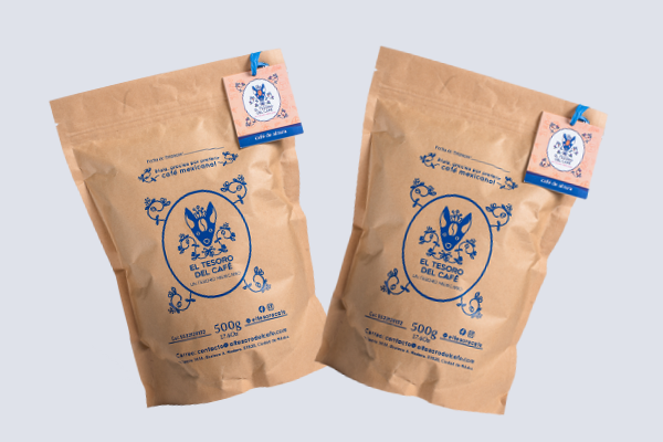 Dos bolsas de 500grs de café de altura